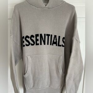 Essentials XL 100% Cotton Gray Hoodie